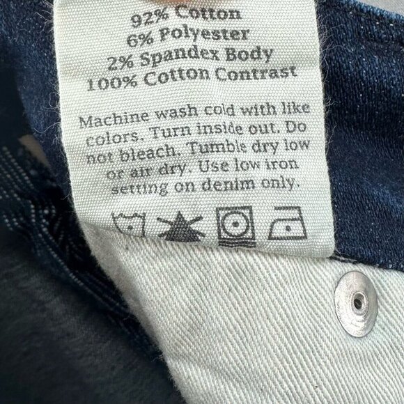 Daou Denim Co. Jeans Womens Sz 28 Low Rise Skinny Dark Washed Stretch Blue - Picture 12 of 15